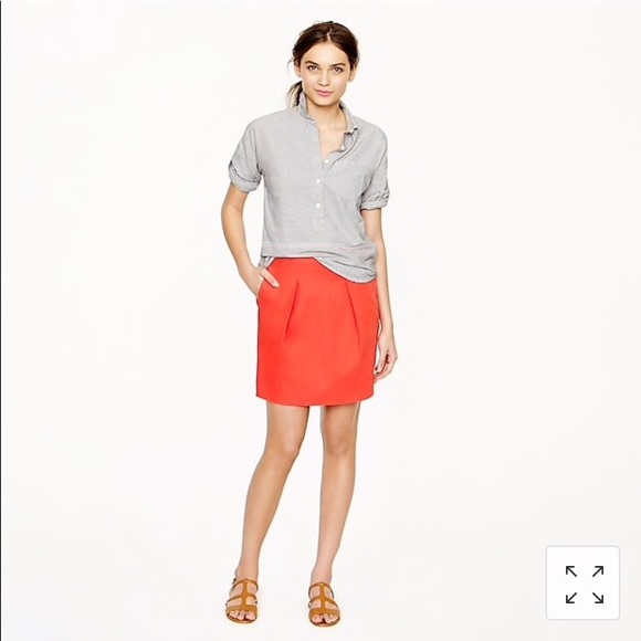 J.Crew | 0 | Navy Skirt Mini Flare - Picture 2 of 7